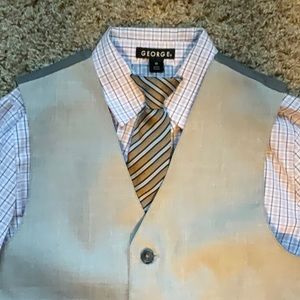 3 piece Casual Set (Tie, Button Down, and Vest)